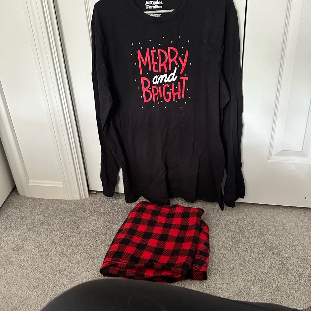 Black and Red adult unisex Pajamas